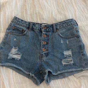 High waisted shorts